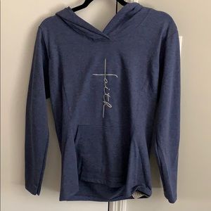 Navy “Faith” pullover